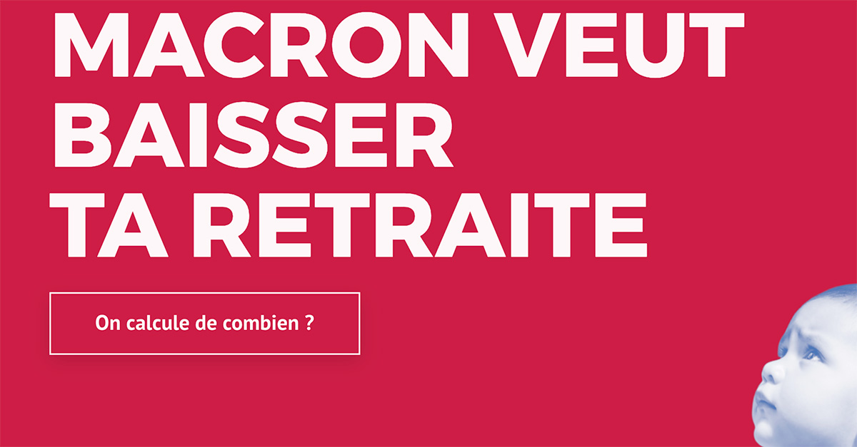 Simulateur de la baisse de retraite avec la réforme Macron en 2019